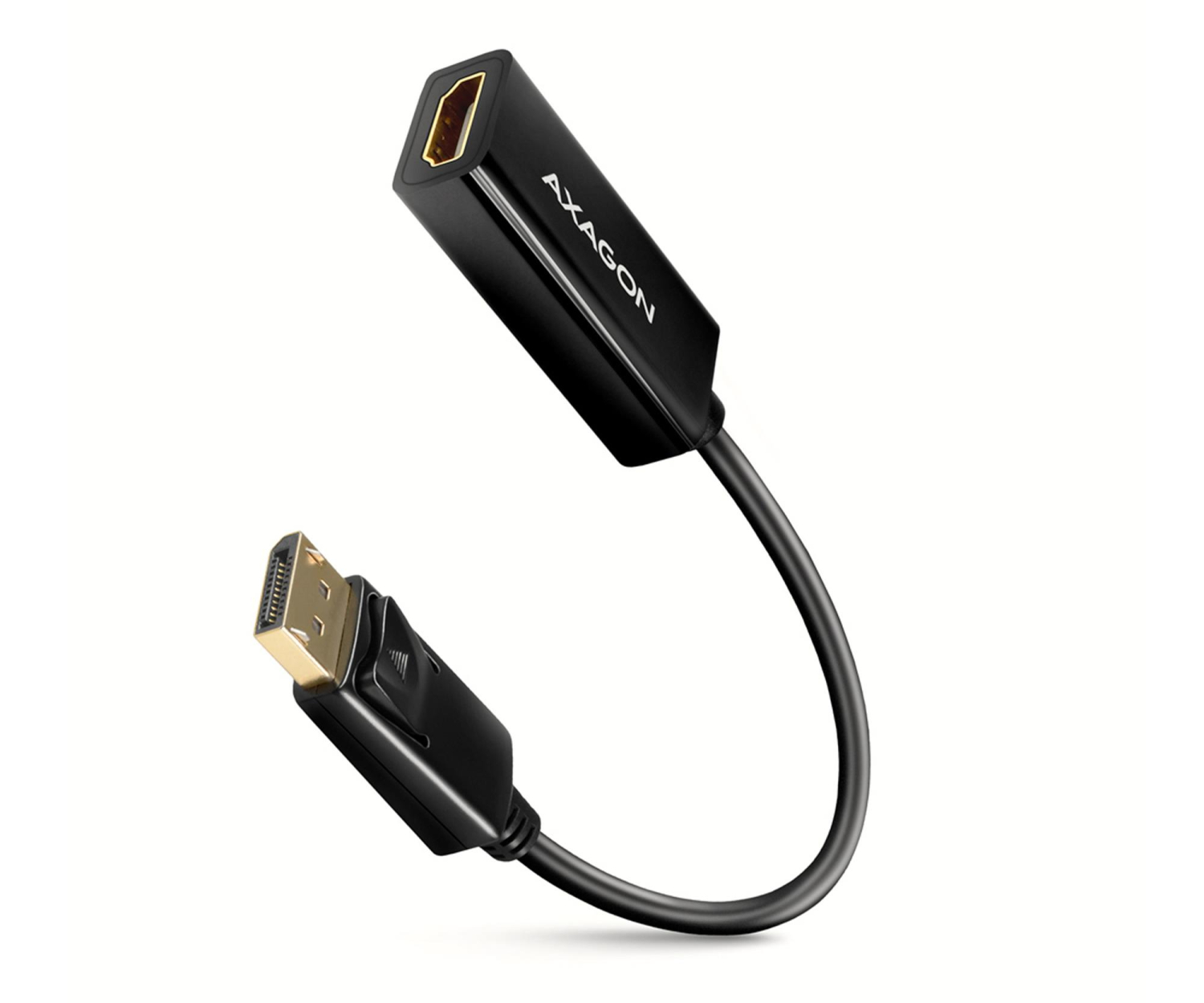 AXAGON RVD-HI14N Adapter aktywny Displayport -> HDMI 1,4, 4K/30Hz, kabel 18cm