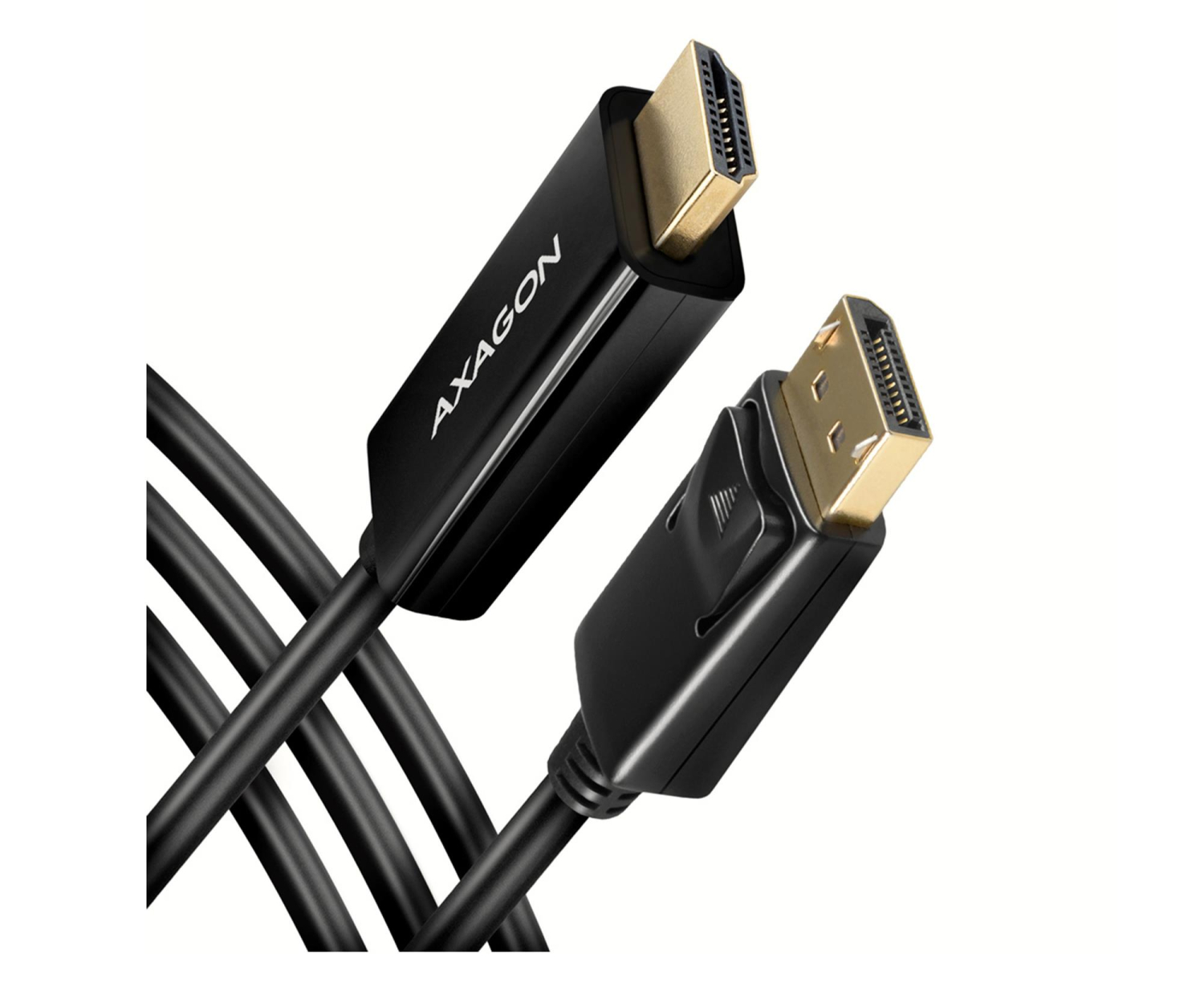 AXAGON RVD-HI14C2 Adapter aktywny DisplayPort -> HDMI 1.4, 4K/30Hz, kabel 1,8m