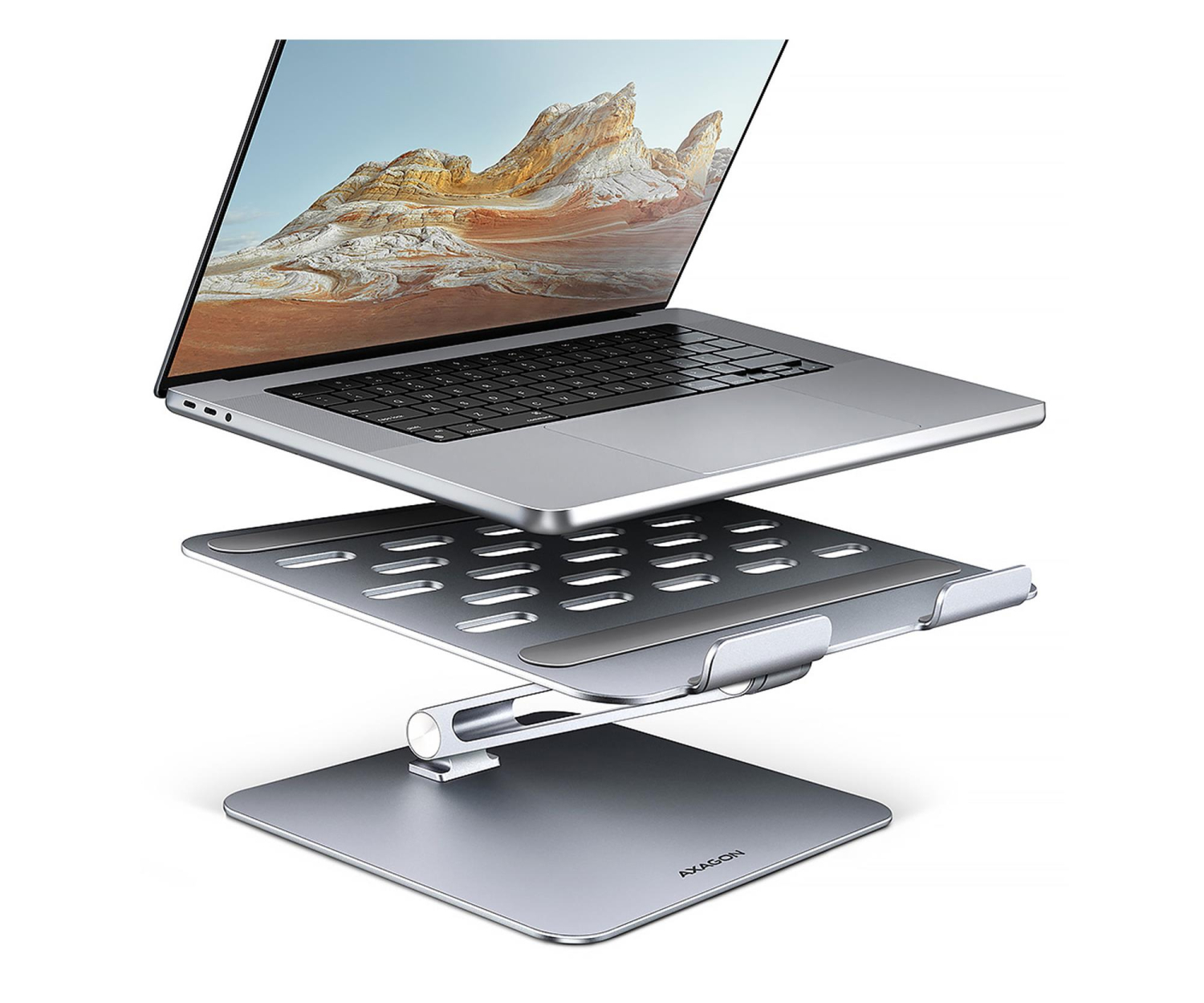 Axagon STND-LQ, aluminiowy HQ stojak dla laptop 10" - 16"