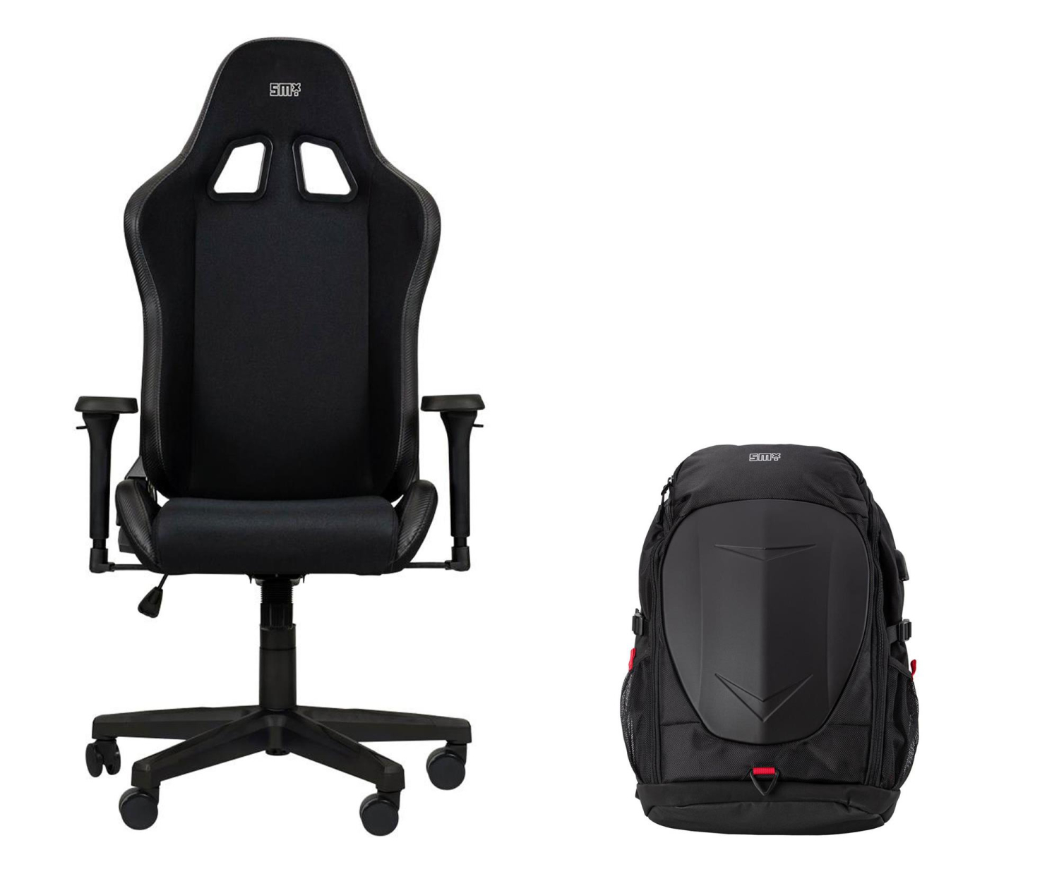 SMX Fotel gamingowy Deriba + Gaming Backpack plecak na laptopa