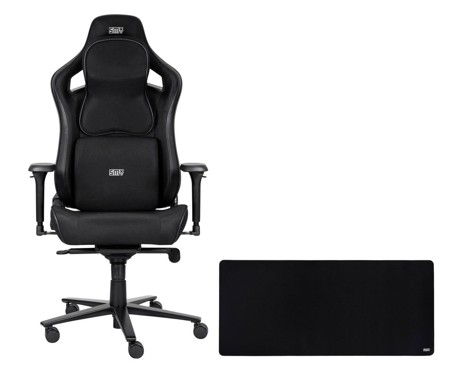 SMX Fotel gamingowy Ararat + Speed Mouse Mat XL Black