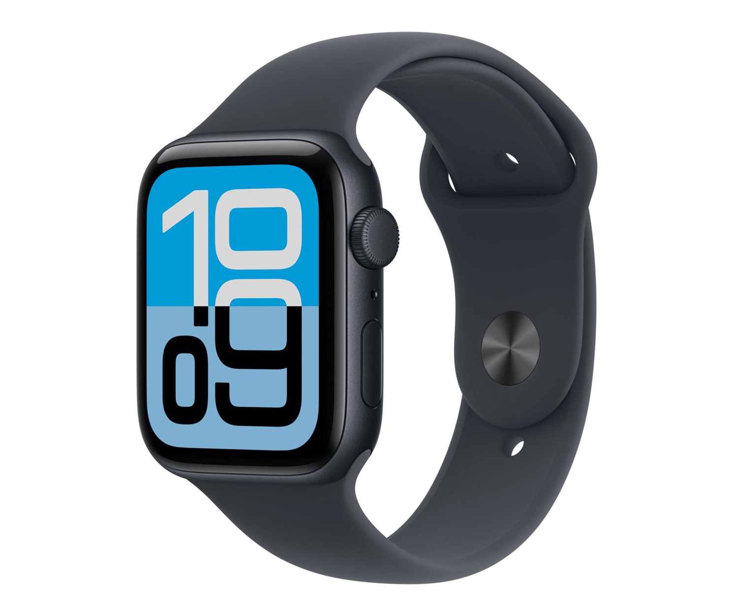 Apple Watch SE 3 44/Czarne Aluminum/Czarny Pasek M/L GPS