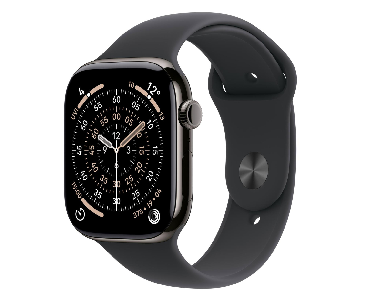 Apple Watch 11 42/Łupkowy Tytan/Czarny Pasek S/M 5G