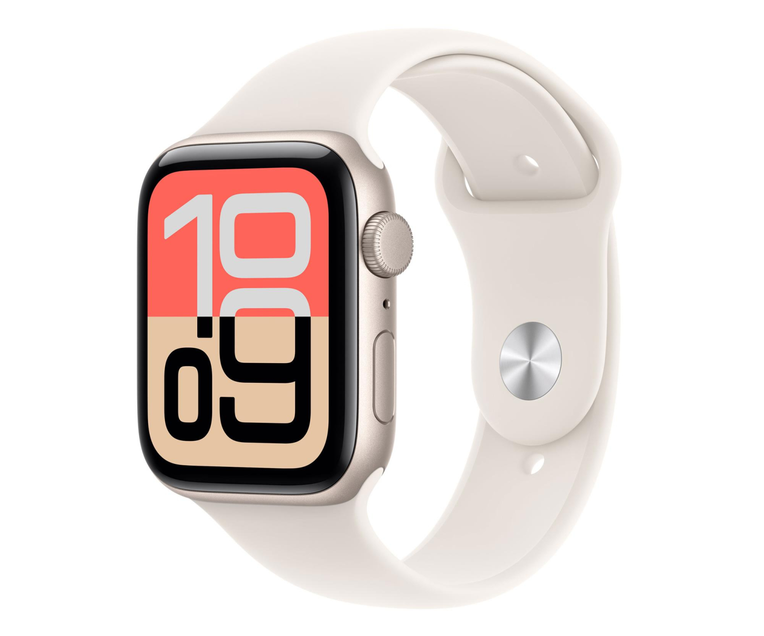 Apple Watch SE 3 44/Złote Aluminum/Złoty Pasek S/M 5G