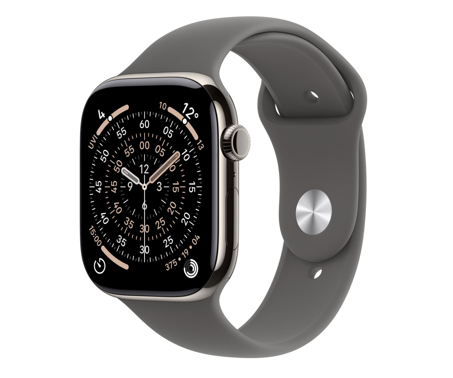Apple Watch 11 42/Naturalny Tytan/Szary Pasek S/M 5G