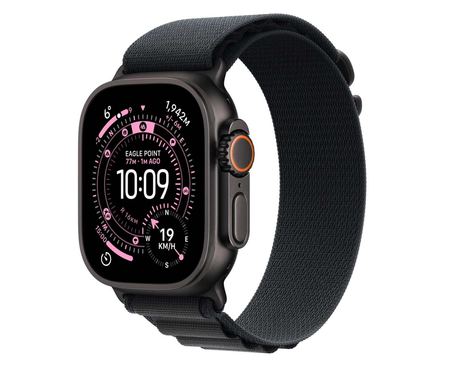 Apple Watch Ultra 3 Czarny Tytan/Czarna Opaska Alpine S 5G