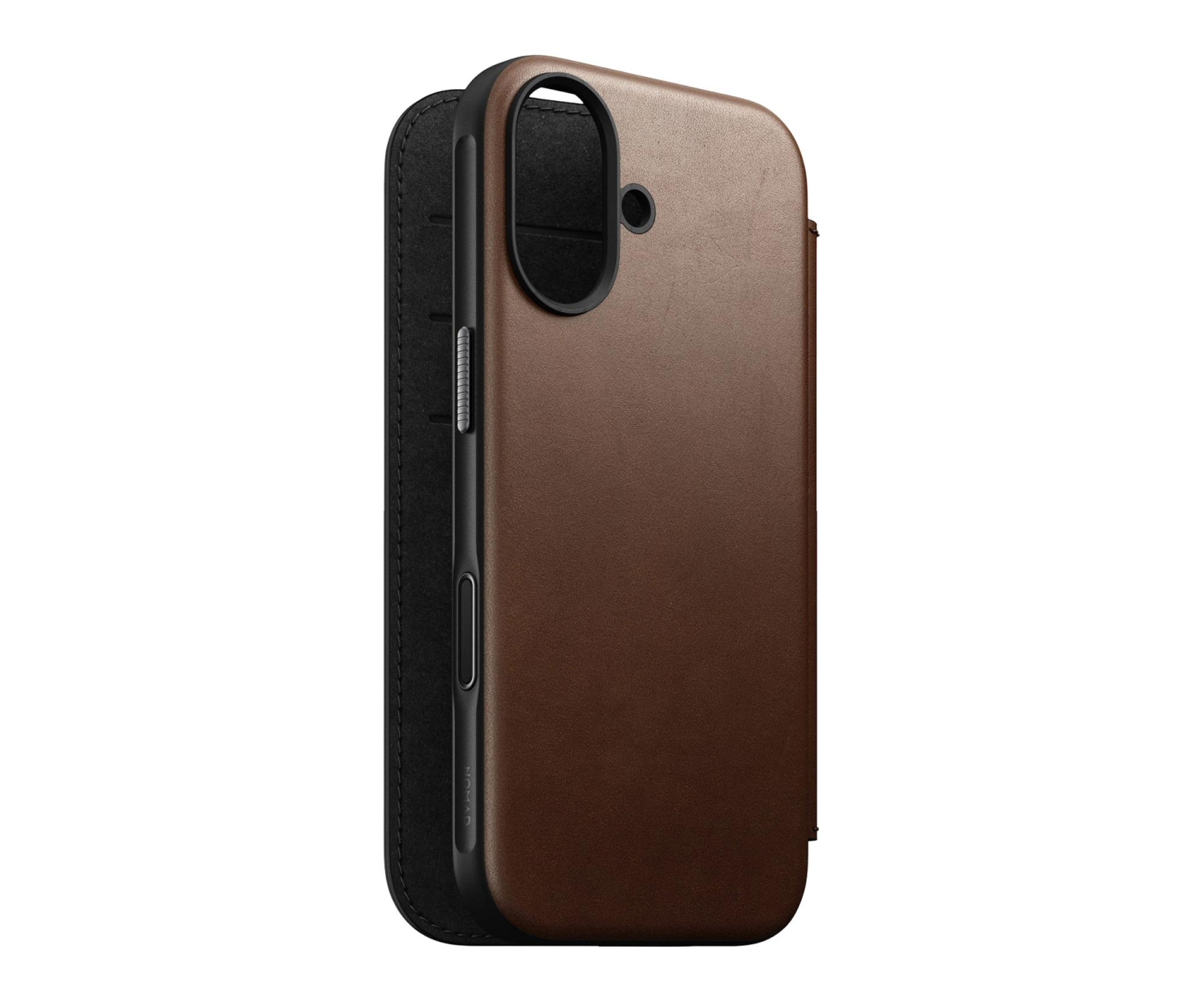 Nomad Modern Leather Folio do iPhone 17 MagSafe brown