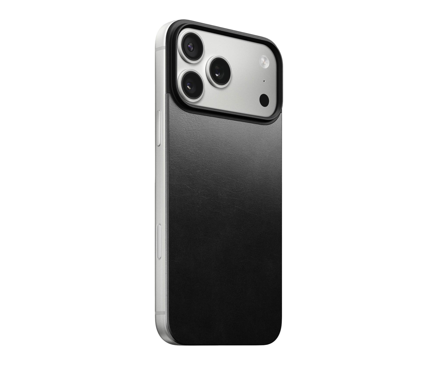 Nomad Magnetic Leather Back na iPhone 17 Pro Max MagSafe black