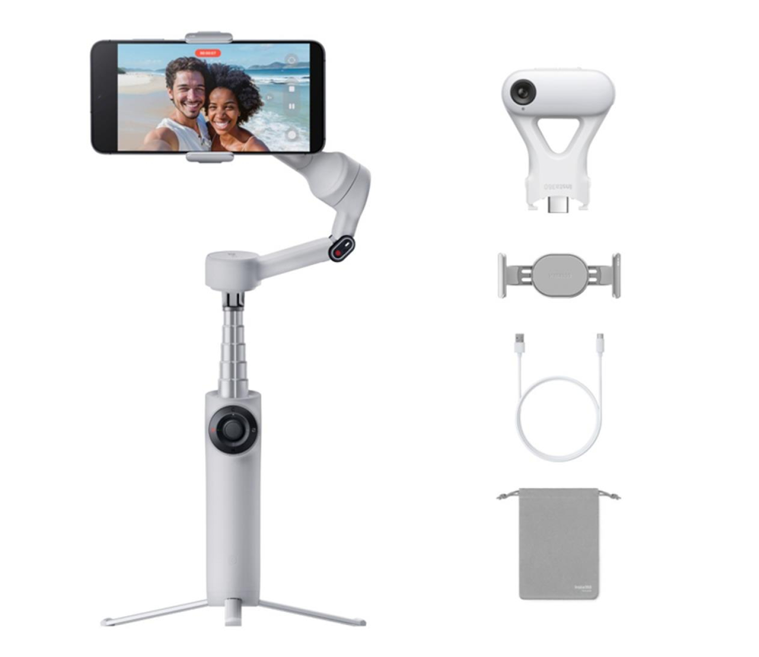 Insta360 Flow 2 AI Tracker Bundle (szary)