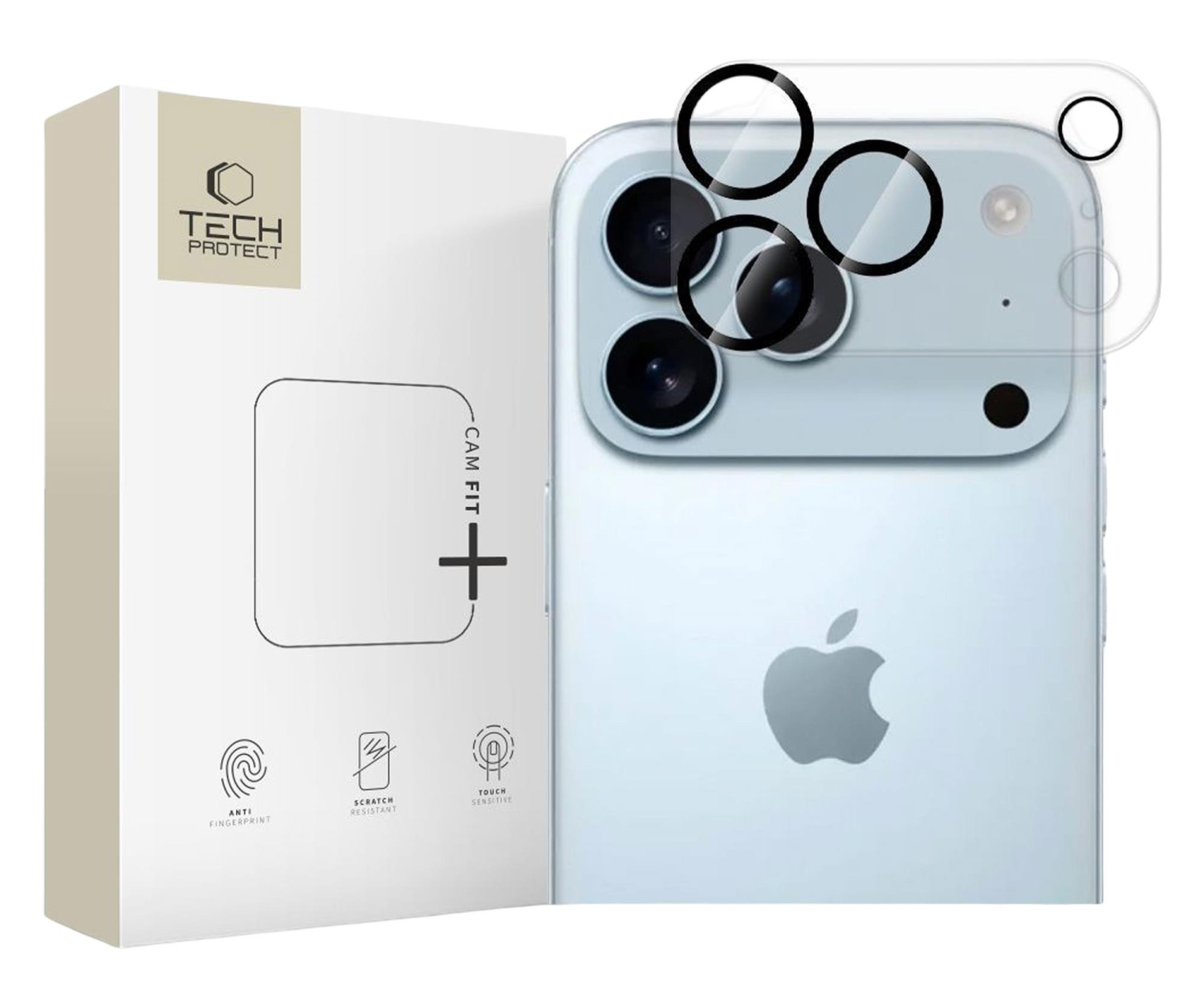 Tech-Protect Cam Fit+ do Iphone 17 Pro Clear