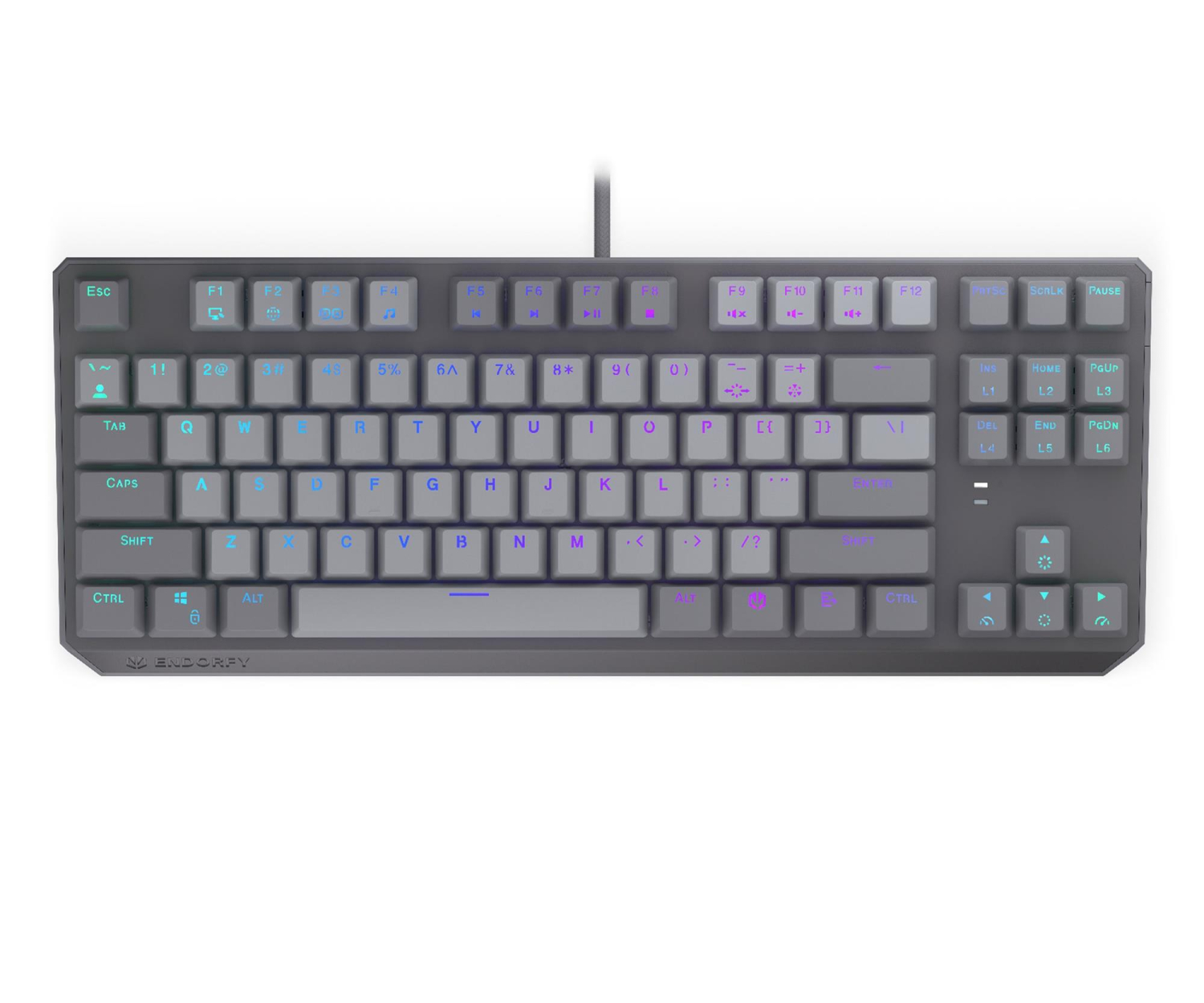 Endorfy Thock V2 TKL Endorfy Red Szary