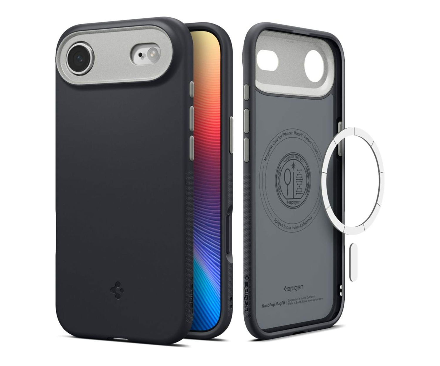 Spigen Nano Pop Mag Magsafe do Iphone 17 Air Black Sesame