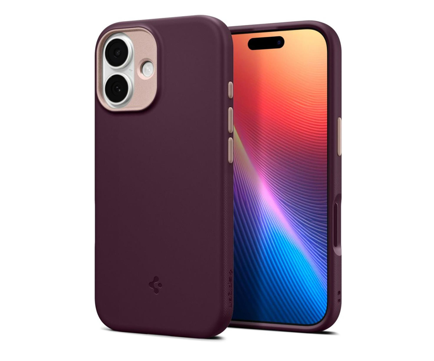 Spigen Nano Pop Mag Magsafe do Iphone 17 Burgundy Bean