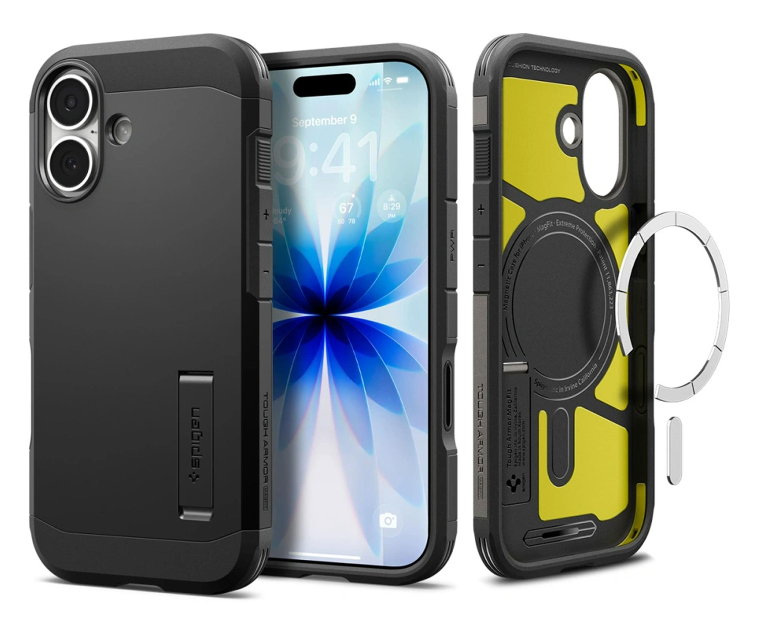 Spigen Tough Armor ”T” Mag Magsafe do Iphone 17 Black
