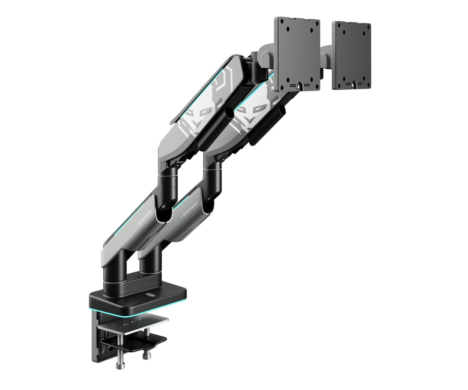 Diablo Chairs X-ARM Dual RGB szaro-czarny