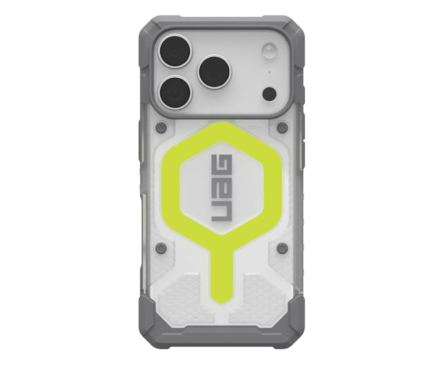 UAG Pathfinder Clear etui do iPhone 17 Pro MagSafe active neon