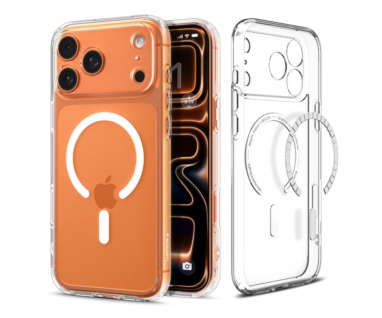 Spigen Ultra Hybrid Mag Magsafe do Iphone 17 Pro Max Clear/White
