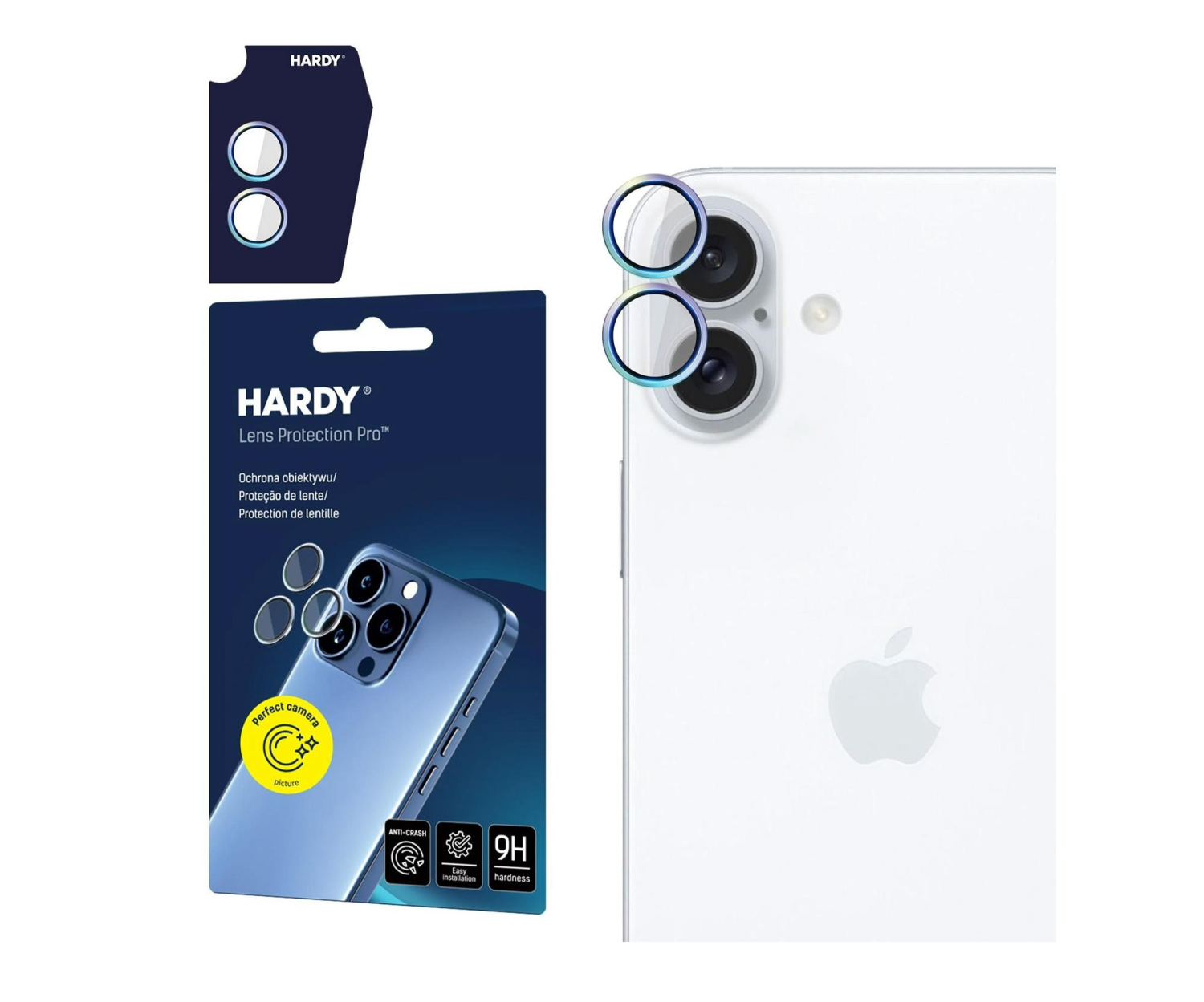 3mk HARDY Lens Protection Pro Rainbow do iPhone 17