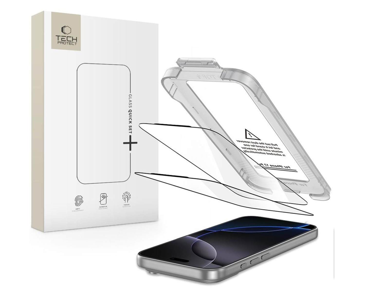 Tech-Protect Quick Set+ 2-Pack do Iphone 17 Pro Max Black