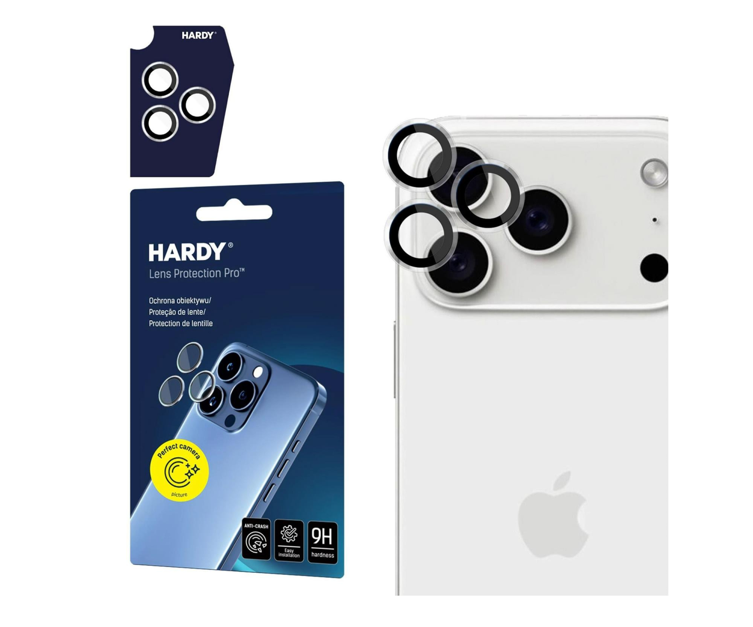 3mk HARDY Lens Protection Pro Transparent do iPhone 17 Pro/17 Pr