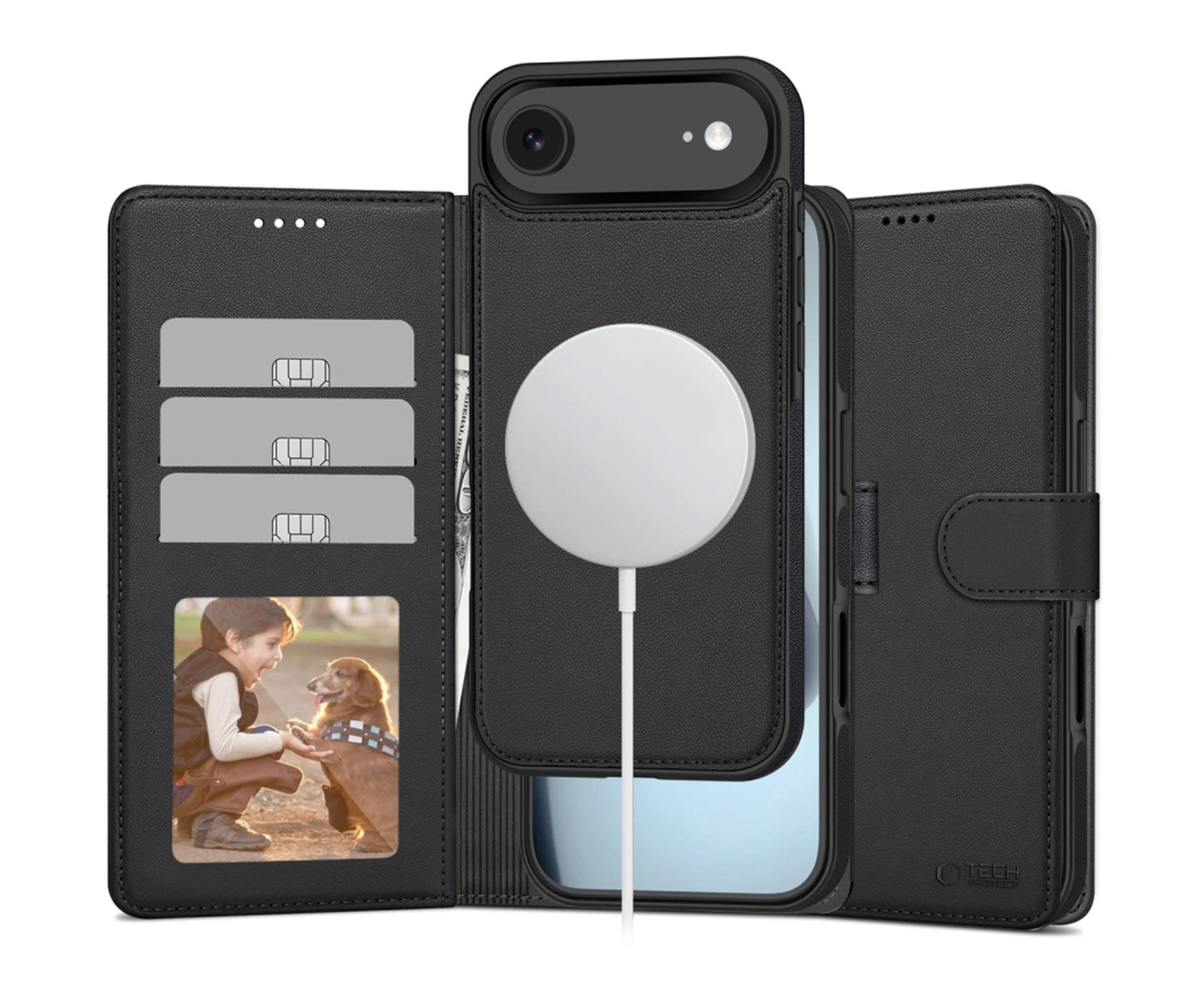 Tech-Protect Wallet Magsafe do Iphone 17 Air Matte Black