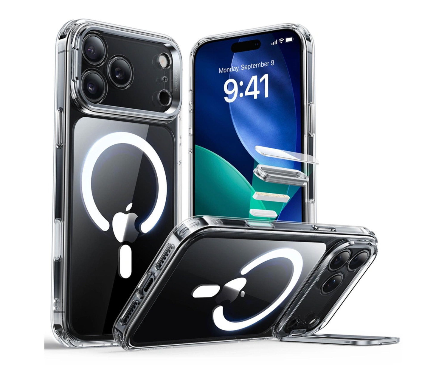 ESR Classic Hybrid Kickstand Magsafe do Iphone 17 Pro Max Clear