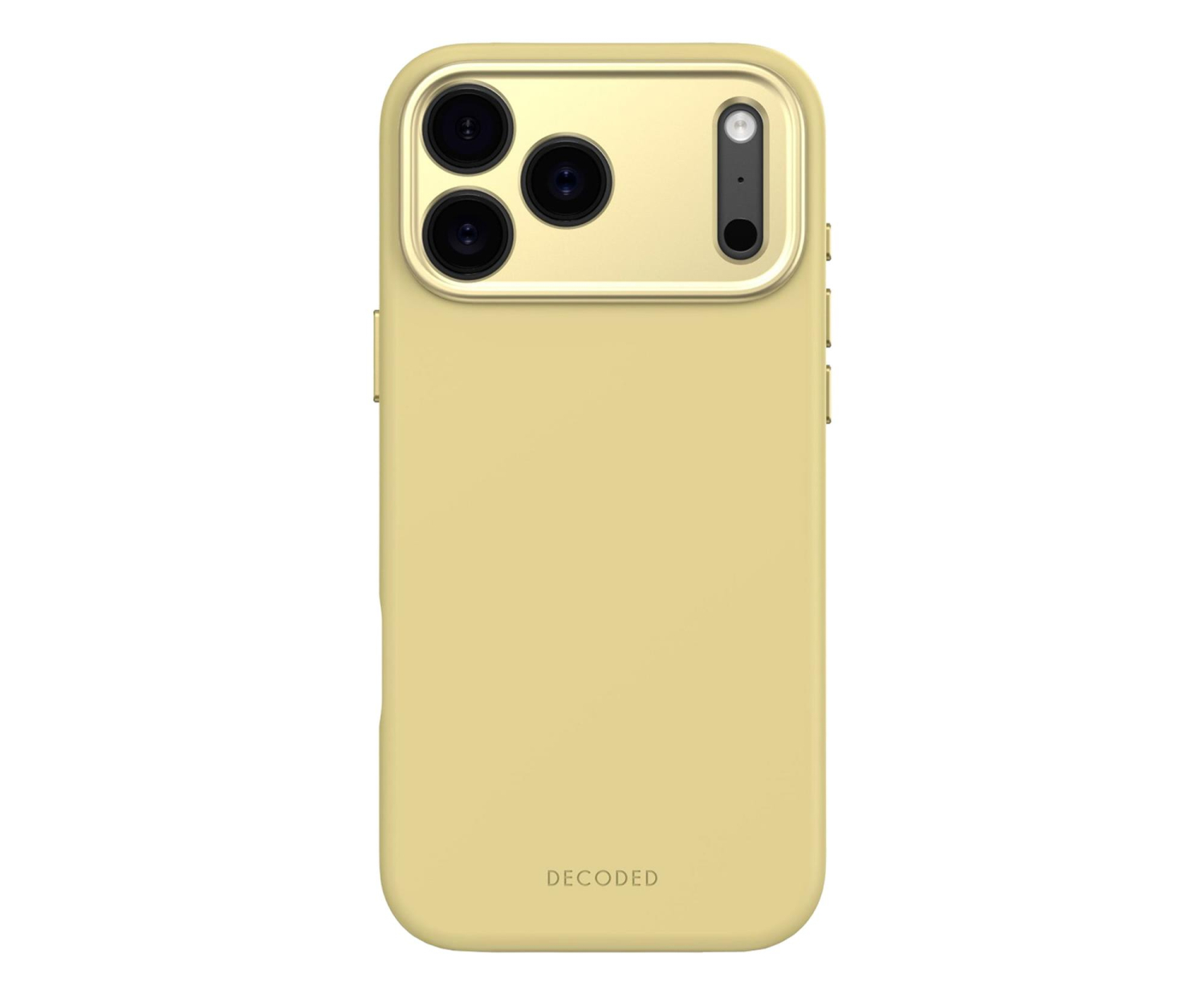 Decoded AntiMicrobial Silicone Backcover, iPhone 17 Pro Max, Yellow