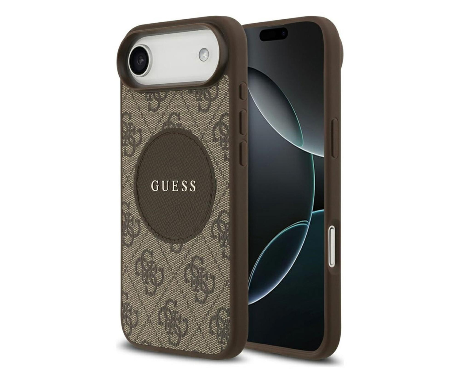 Guess 4G Circle Classic Logo MagSafe do iPhone Air brązowy