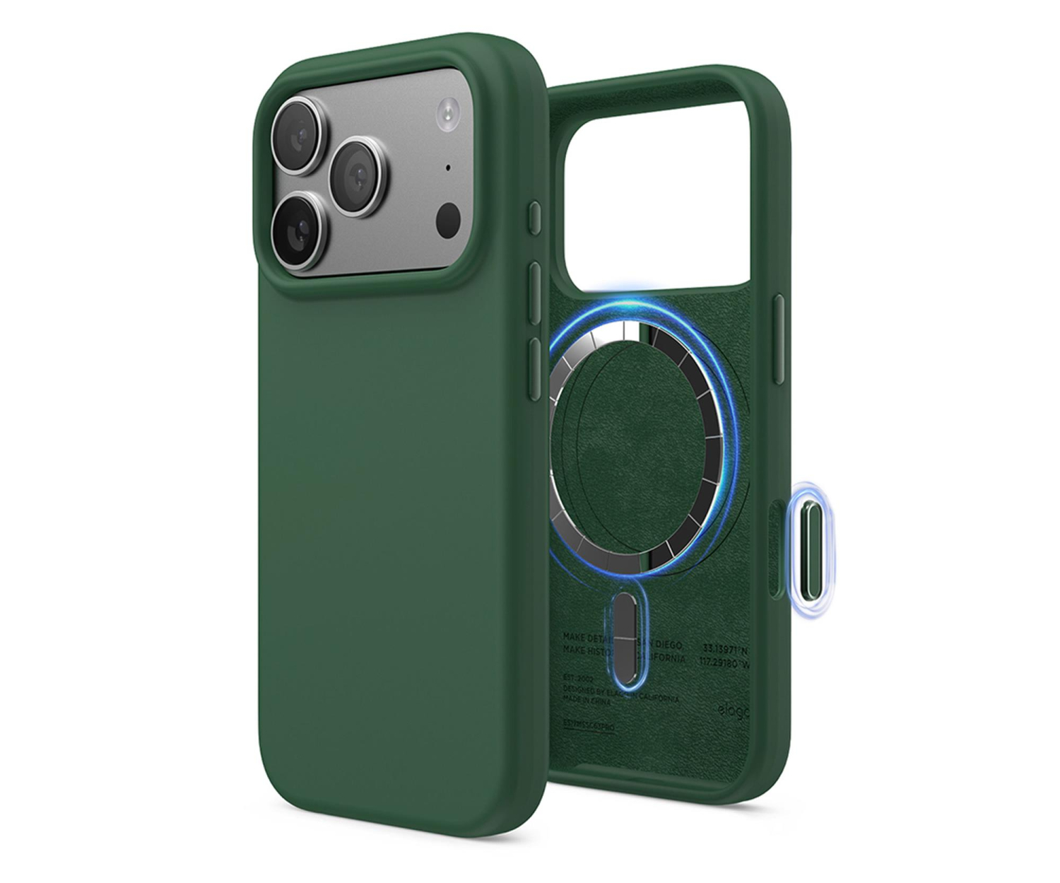 Elago Magsafe Silicon Case do iPhone 17 PRO Alpine Green