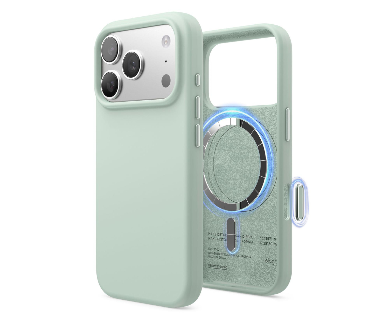 Elago Magsafe Silicon Case do iPhone 17 PRO Mint