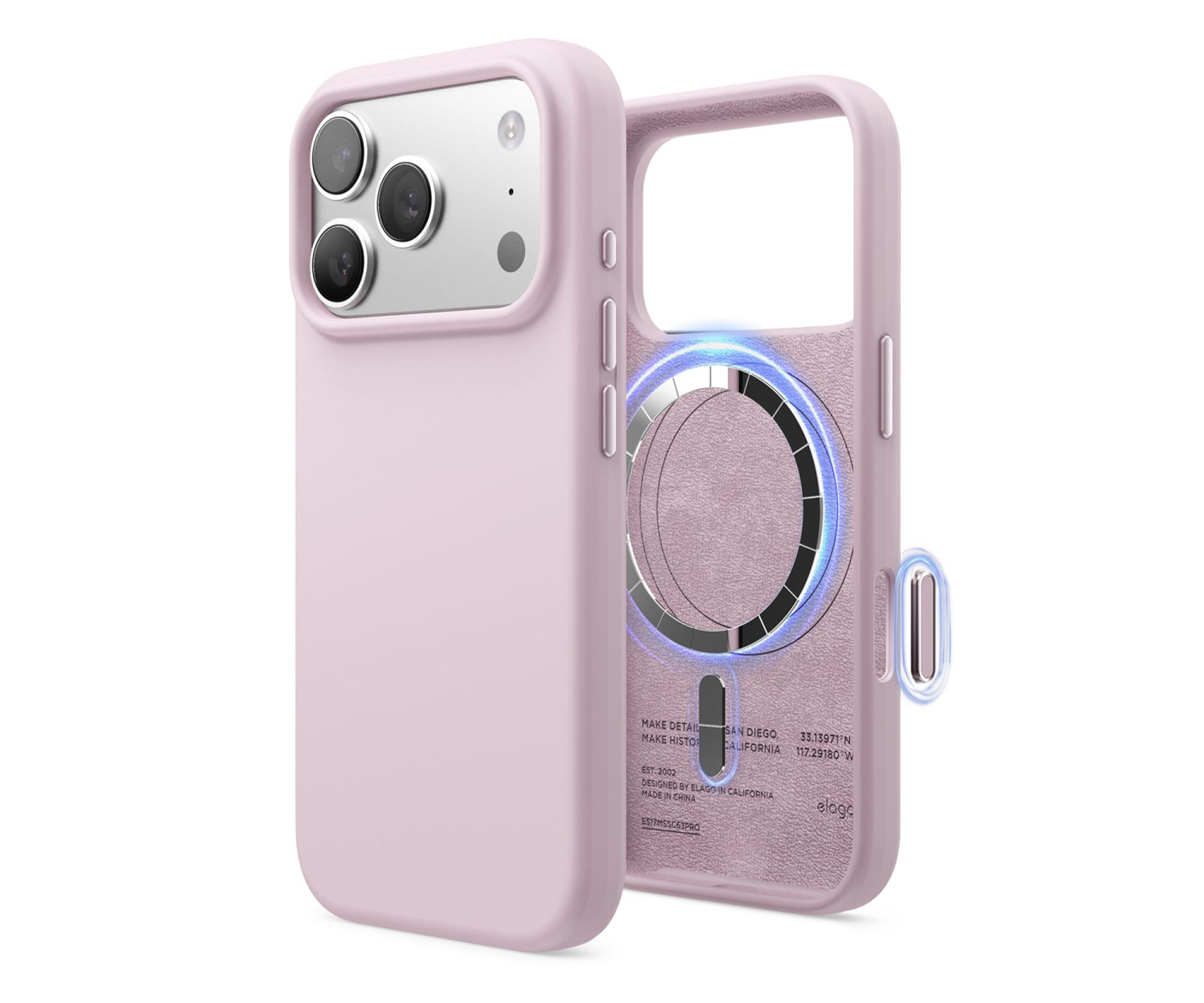 Elago Magsafe Silicon Case do iPhone 17 PRO Light Lilic