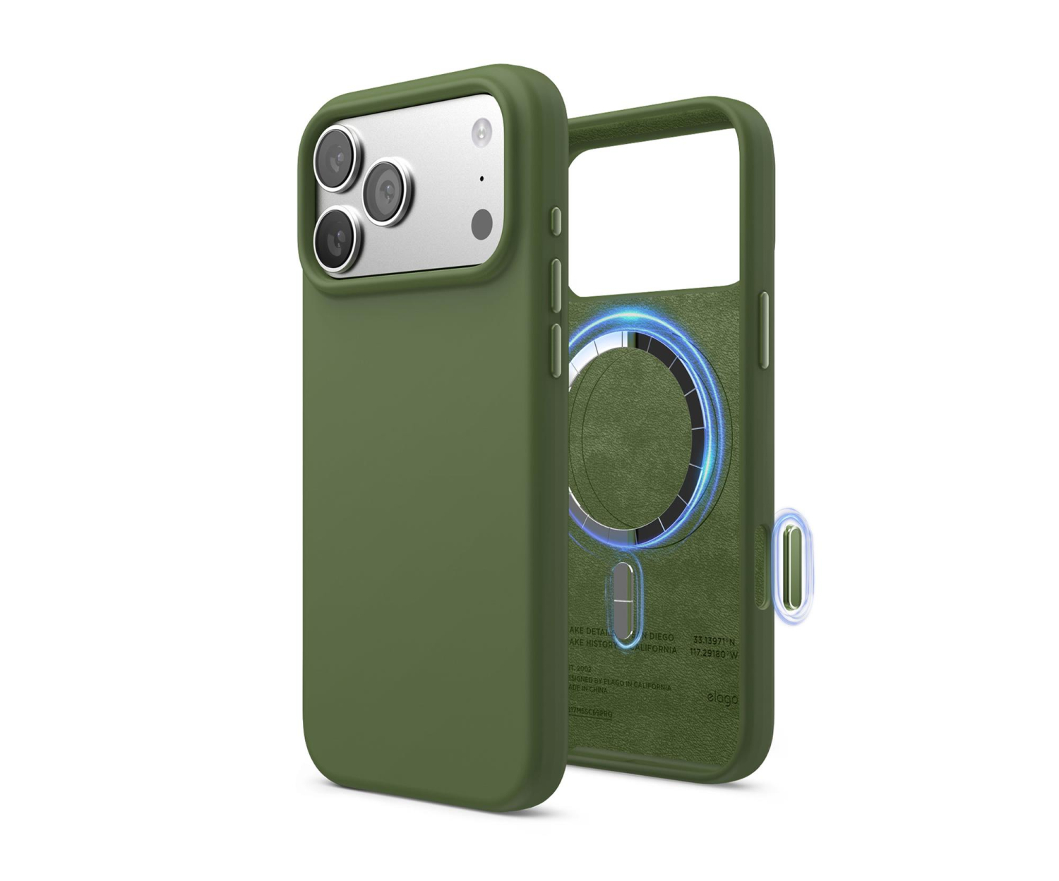 Elago Magsafe Silicon Case do iPhone 17 PRO Max Cedar Green