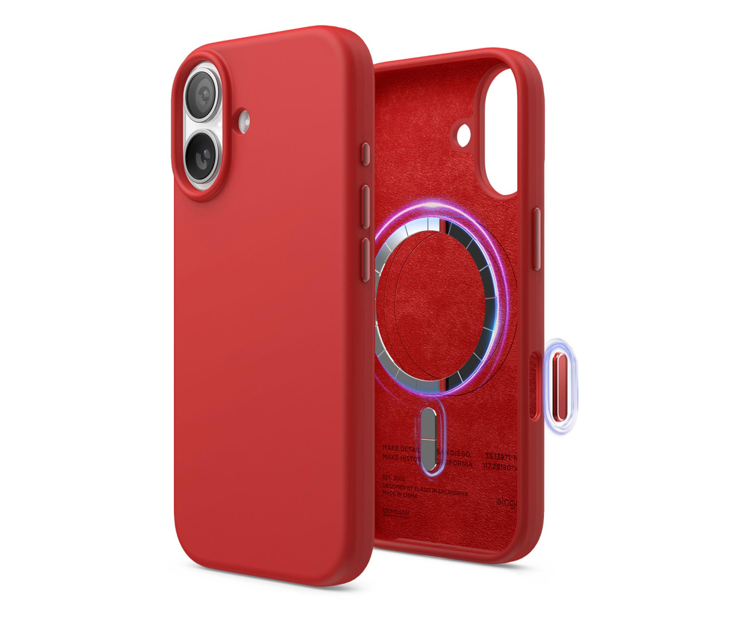 Elago Magsafe Silicon Case do iPhone 17 Red