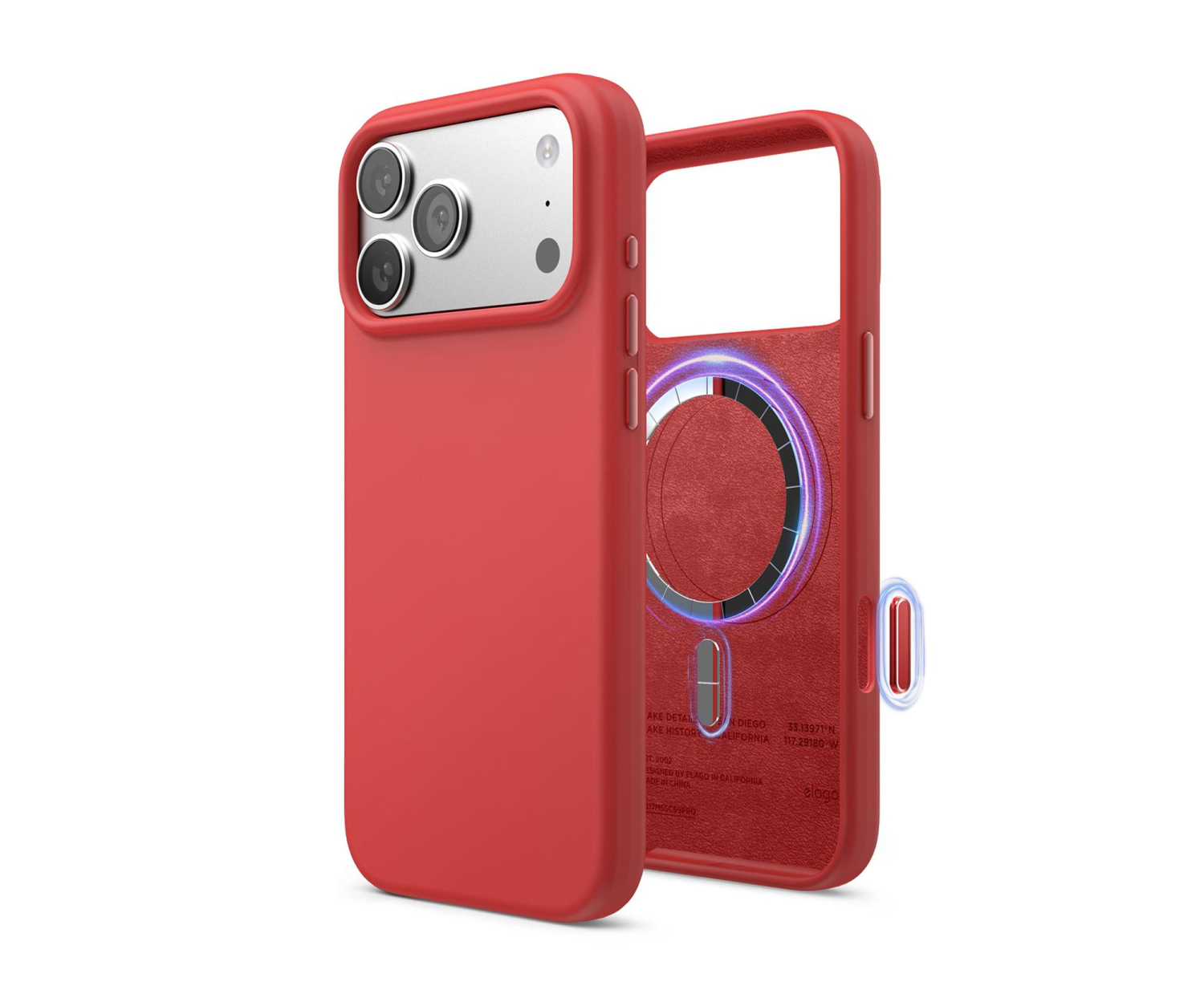 Elago Magsafe Silicon Case do iPhone 17 PRO Max Red