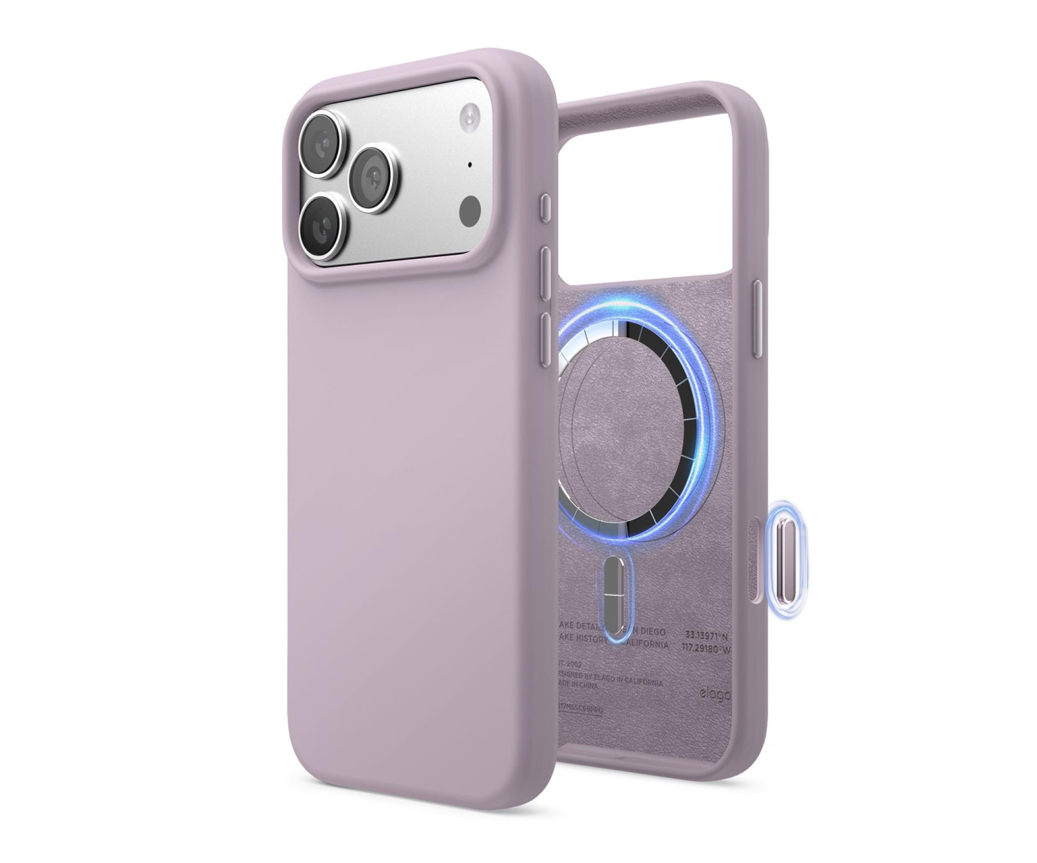Elago Magsafe Silicon Case do iPhone 17 PRO Max Soft Purple