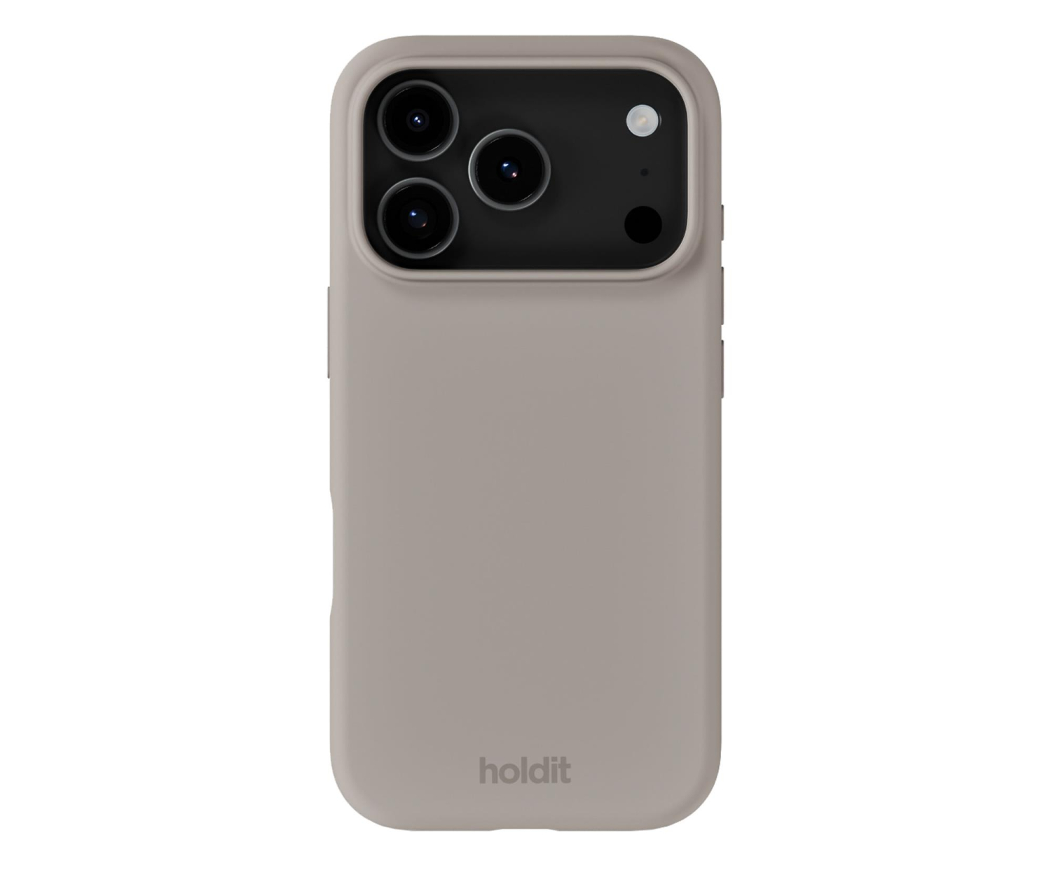Holdit Silicone Case iPhone 17 Pro Taupe
