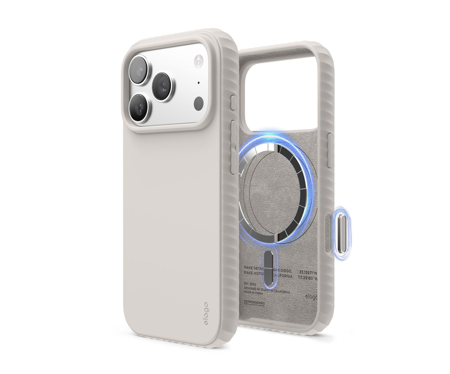 Elago Ridge Case do iPhone 17 PRO Stone