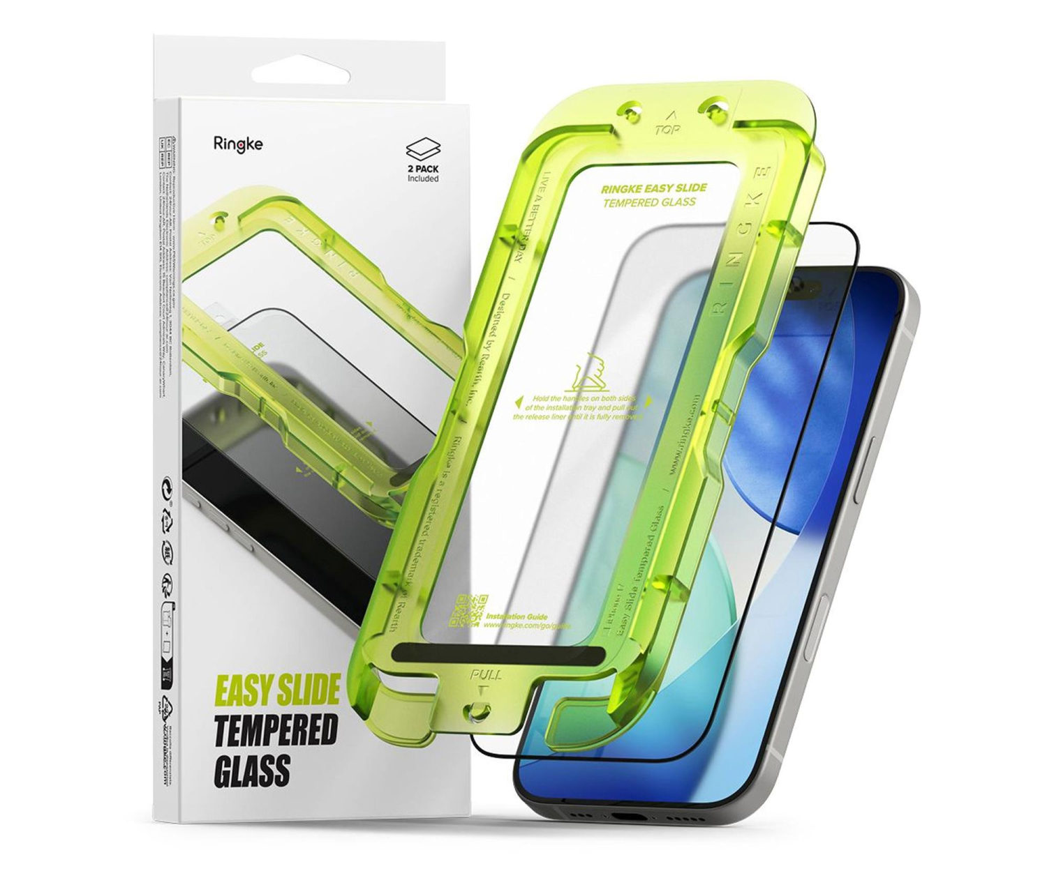 Ringke Easy Slide 2-Pack do Iphone 17 Black