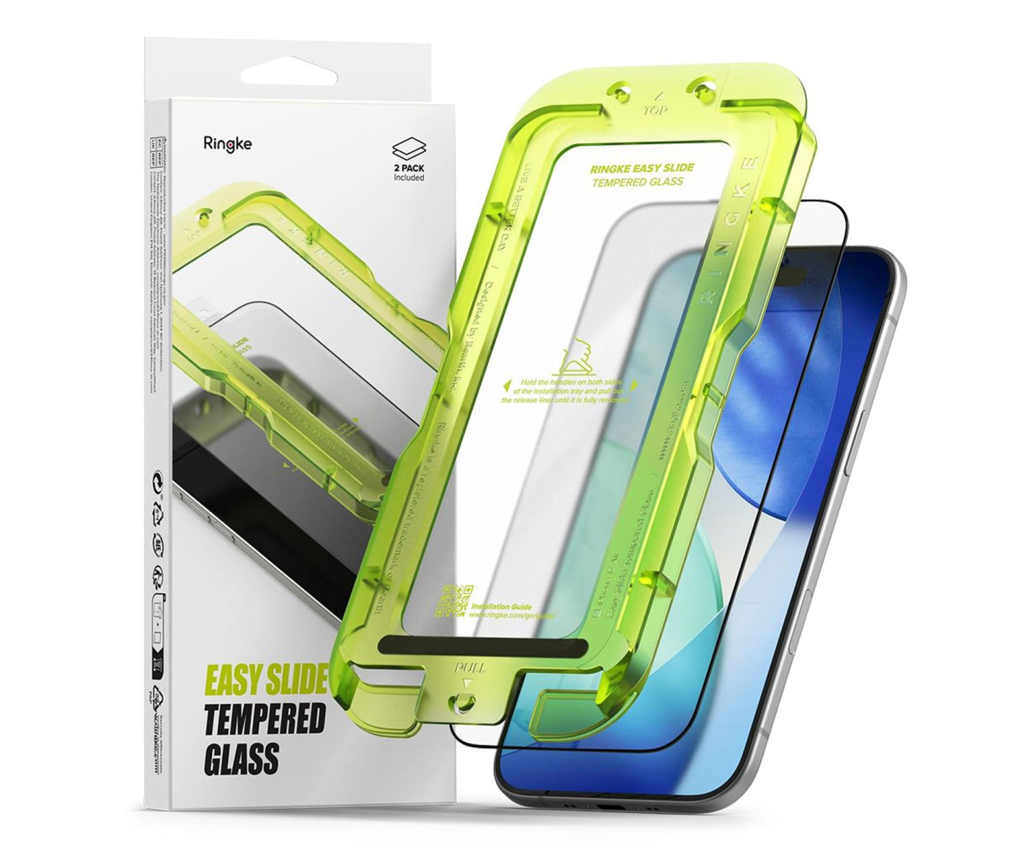 Ringke Easy Slide 2-Pack do Iphone 17 Air Black