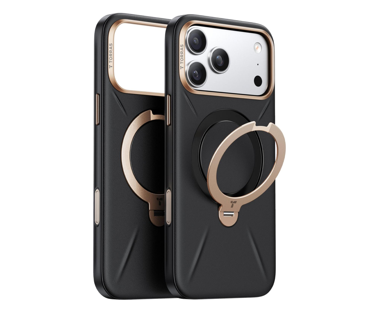 TORRAS QPRO Leather do iPhone 17 Pro (Ivory Black )