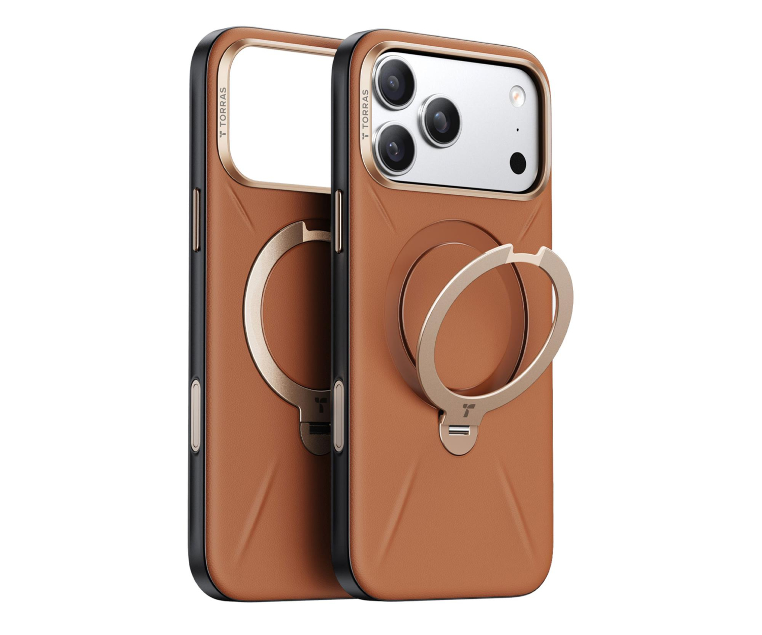 TORRAS QPRO Leather do iPhone 17 Pro (Amber Brown)