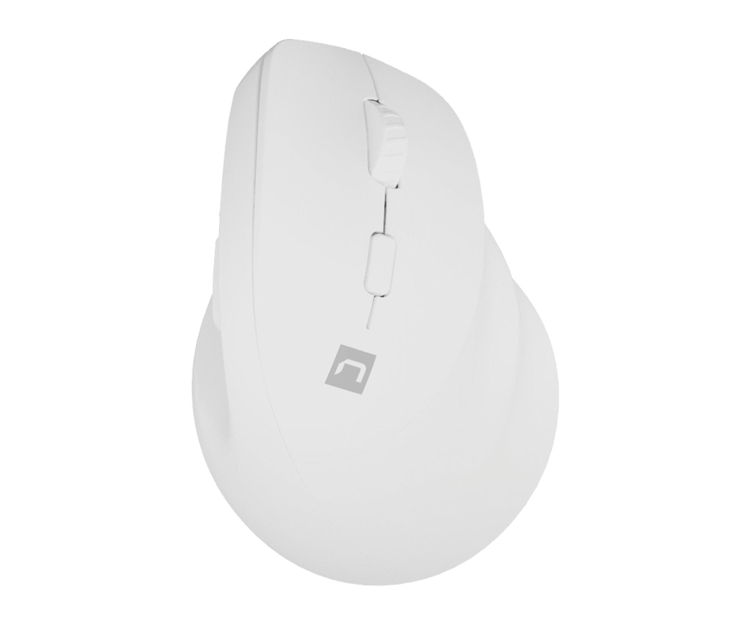 Natec Mysz bezprzewodowa wertykalna Crake 2 BT 5.2 + 2.4GHz biała