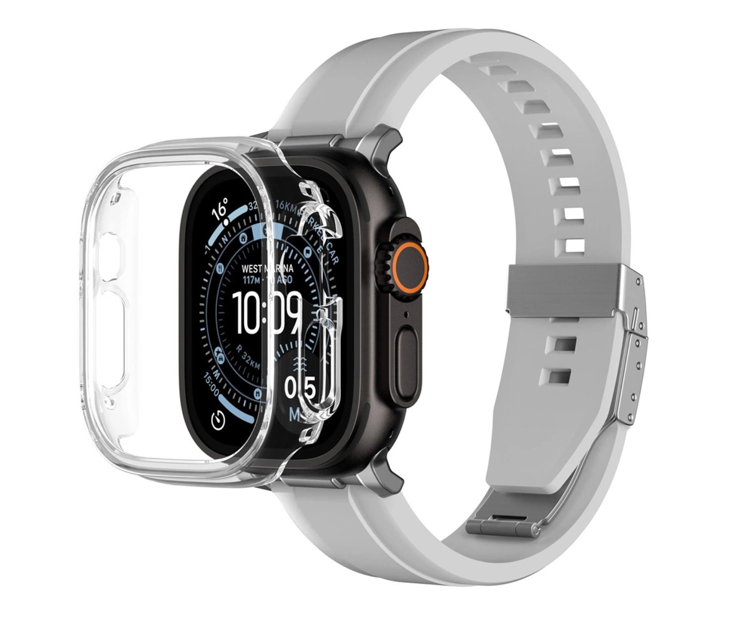 AmazingThing Minimal Apple Watch UItra 3 49 mm clear