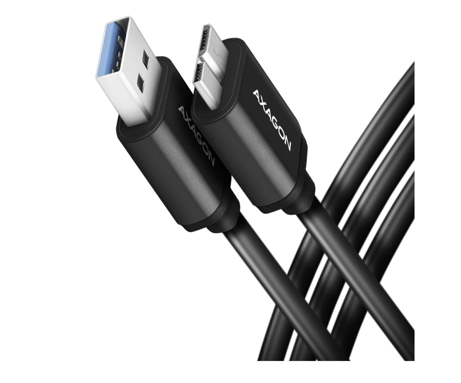 Axagon Kabel BUMM3-AM10AB SPEED Micro-B USB - USB-A 3.2 Gen 1 1 m