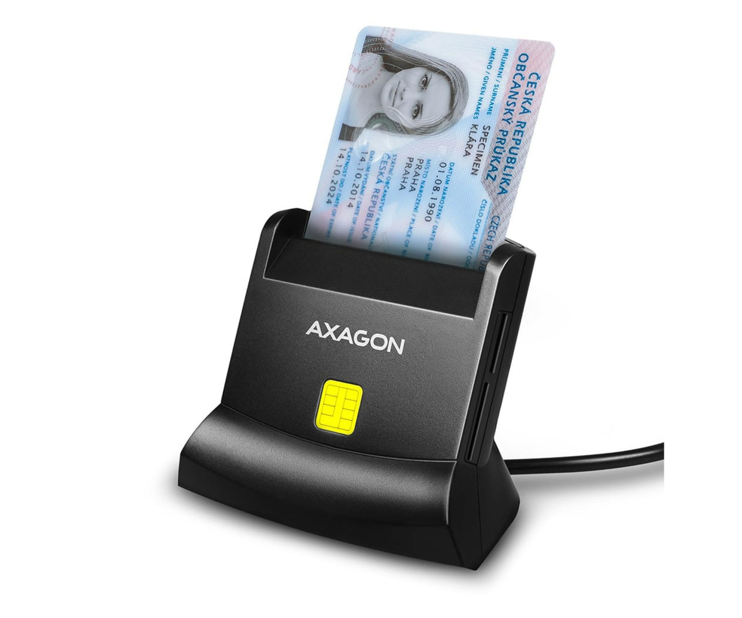 Axagon CRE-SM2 4-gniazda Smart card czytnik