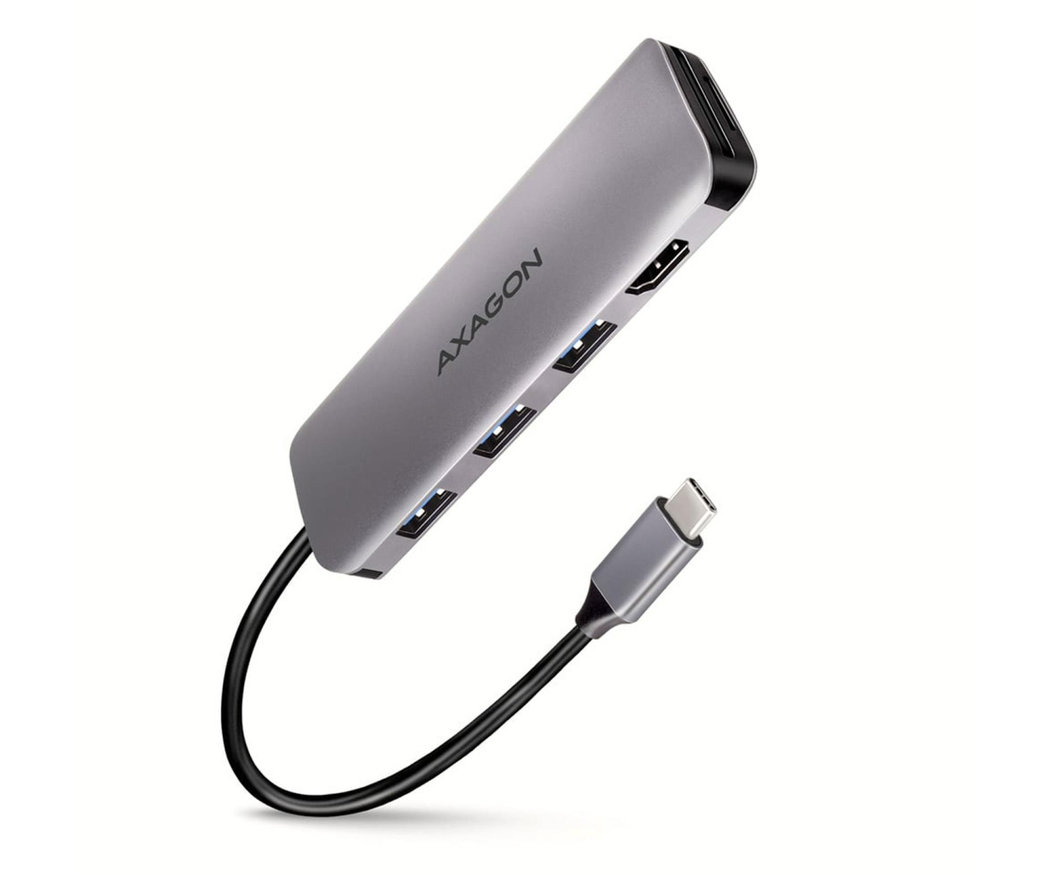 Axagon HMC-HCR3A SuperSpeed USB-C COMBO 5in1 hub