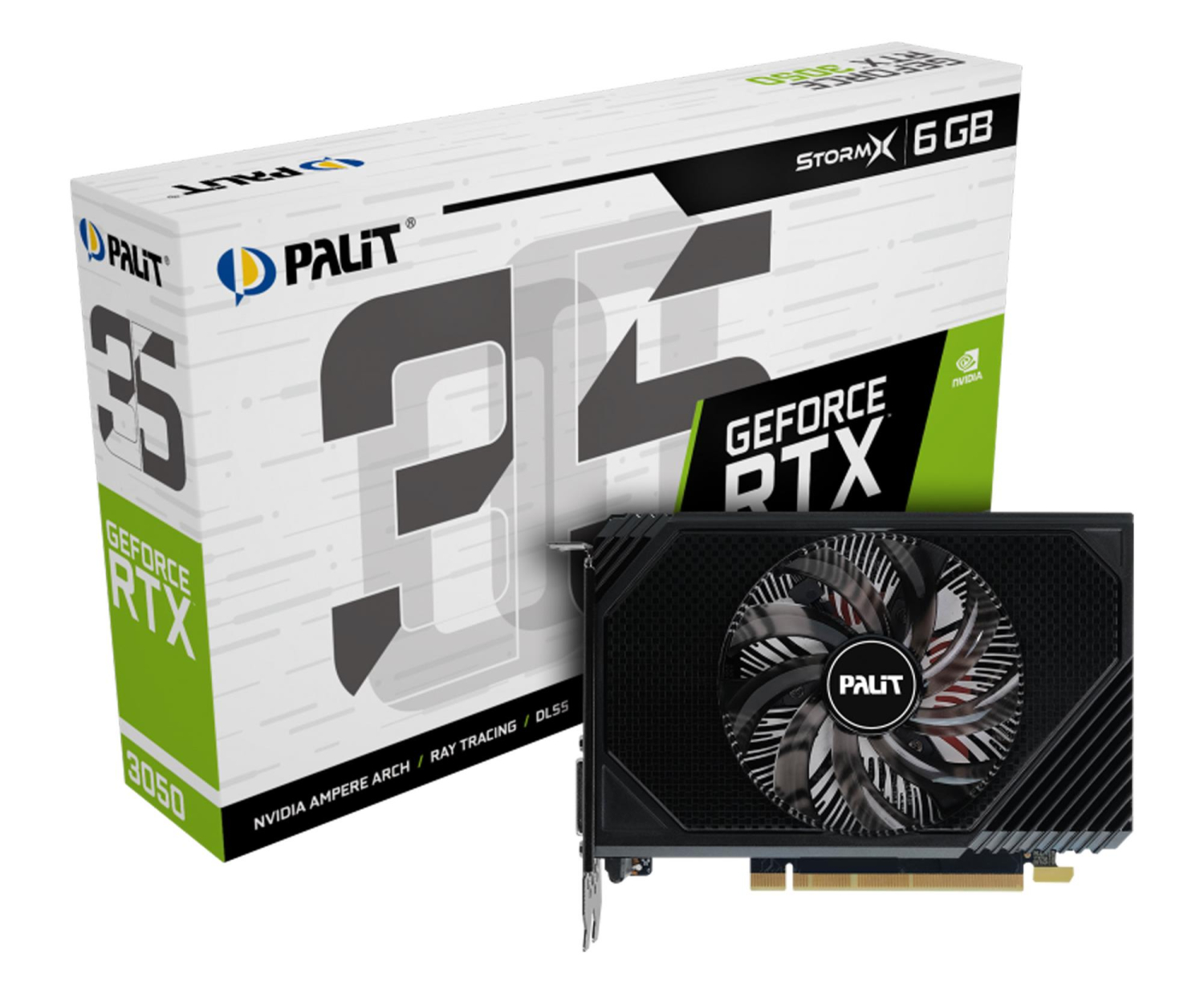 Palit GeForce RTX 3050 StormX 6GB GDDR6 96bit DLSS