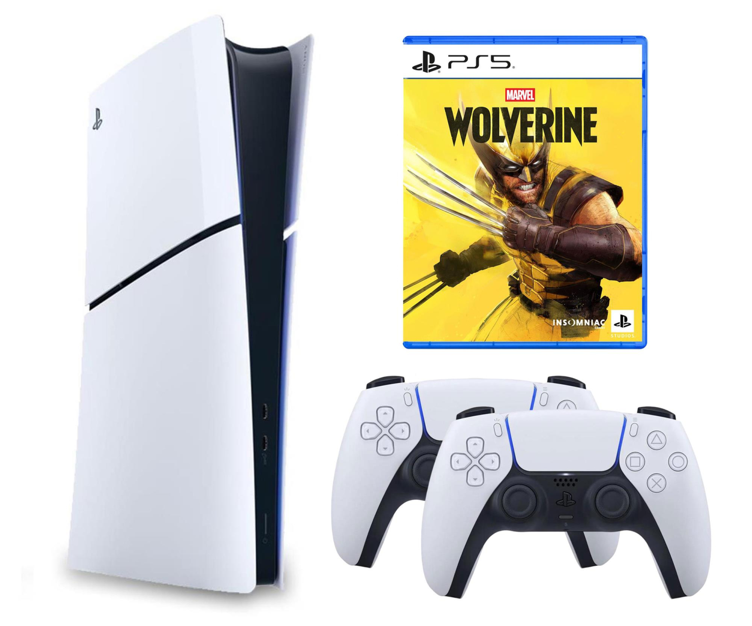 Sony PlayStation 5 Slim Digital + DualSense White + Disc drive +