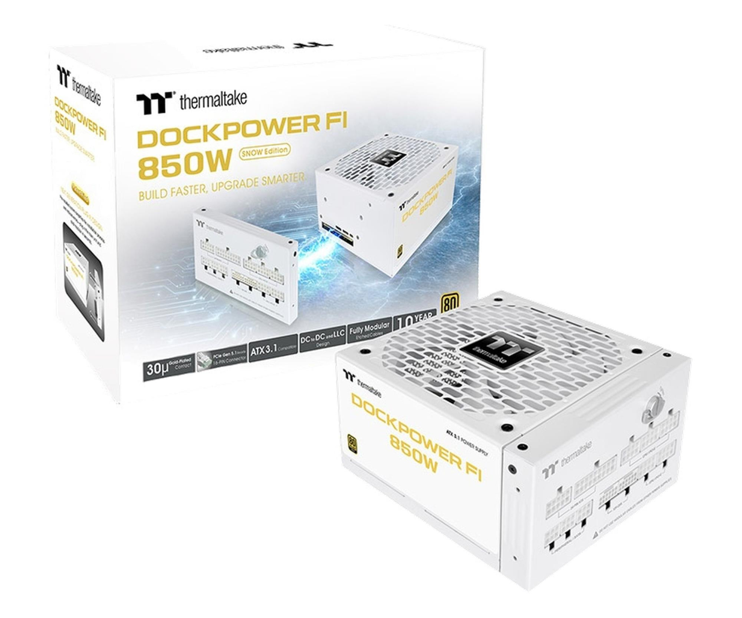 Thermaltake Dockpower FI 850W 80 Plus Gold modular ATX3.1 Gen5 Snow