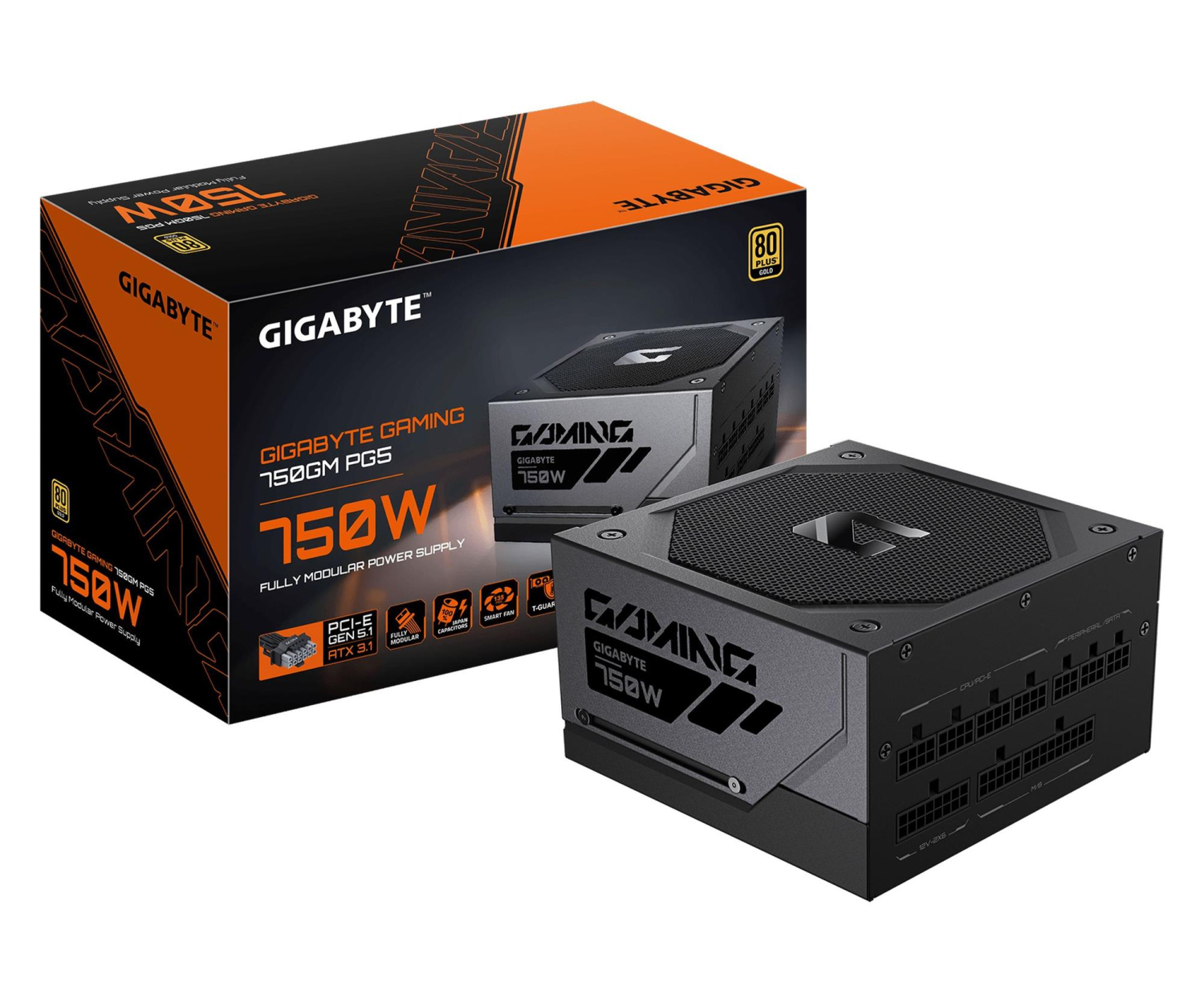 Gigabyte Gaming 750GM PG5 750W 80 Plus Gold